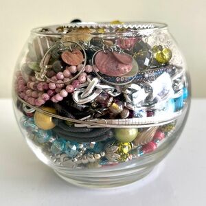 Vintage to Modern Mystery Jewelry Jar Lot